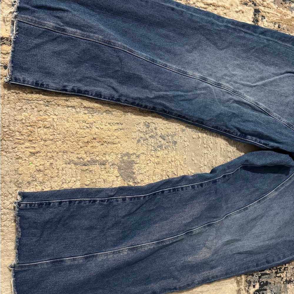 American Eagle Outfitters Low Rise Baggy Straight Jeans Size 18 Reg - Picture 3 of 8
